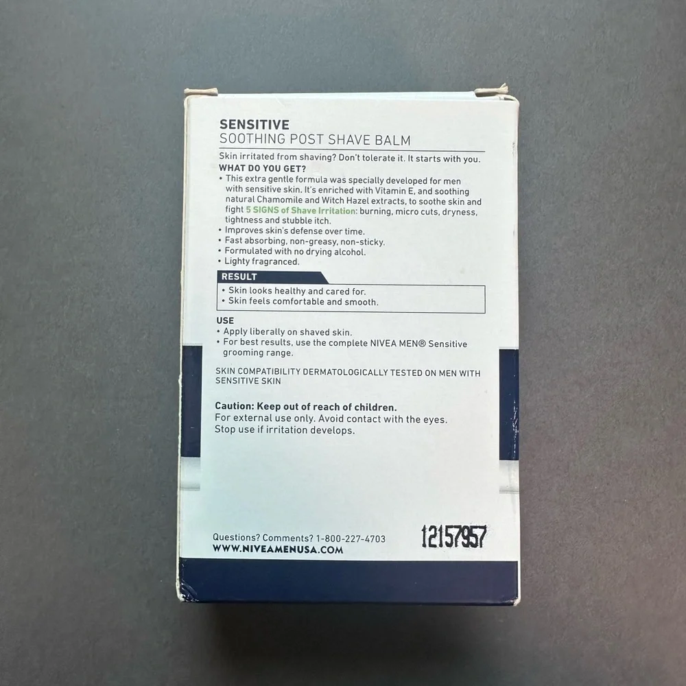 Nivea Sensitive Soothing Post Shave Balm